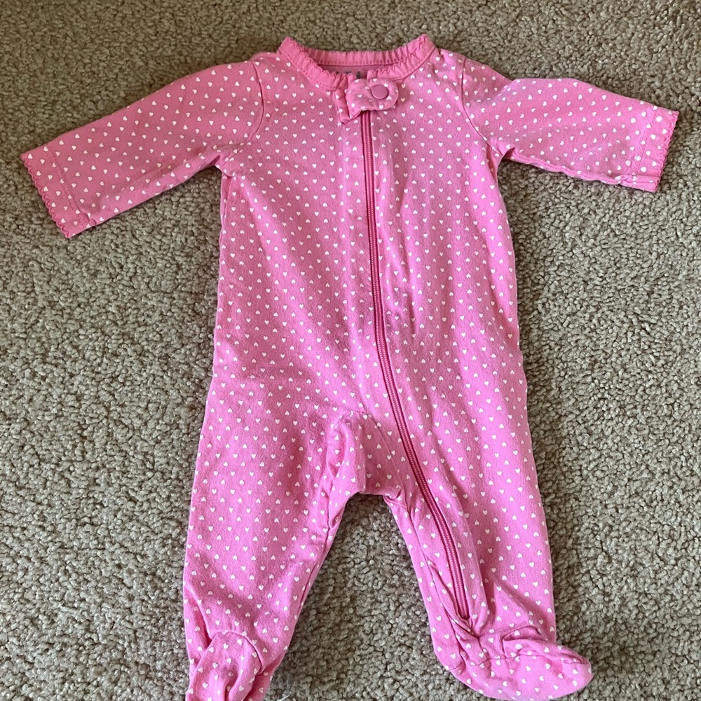 Pink Polka Dot Kids One Piece